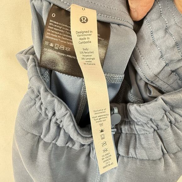 Lululemon Womens Softstreme High Rise Straight Leg Cropped Pant Size 0 Blue Gym - Picture 8 of 10
